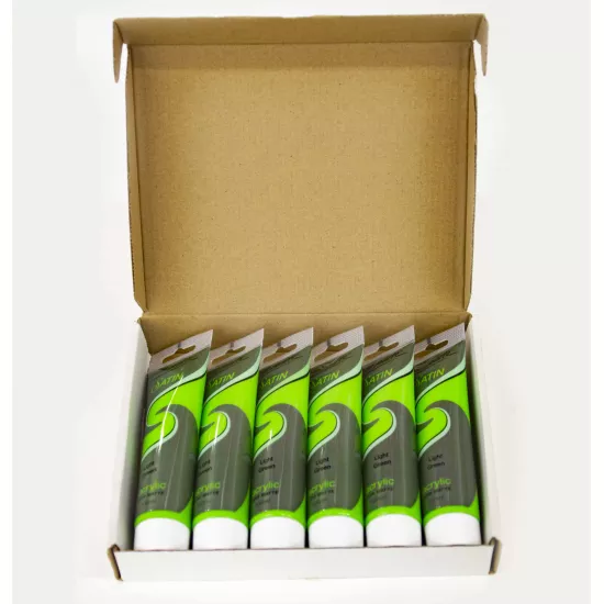 M.M. Satin akril boya 100ml açıq yaşıl PMSA0026