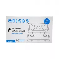 Qaz peçi Q-6400 2 gözlü Boz