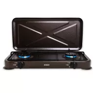 Qaz peçi Q-6400 2 gözlü qəhvəyi