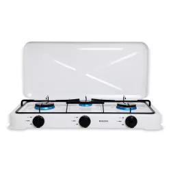 Qaz peçi Q-6405 3 gözlü ağ Qaz peçi Q-6405 3 gözlü ağ