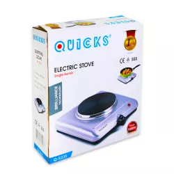 Elektrik peçi Q-5235 1 gözlü metallik (1000W,220v,50hz) Elektrik peçi Q-5235 1 gözlü metallik (1000W,220v,50hz)