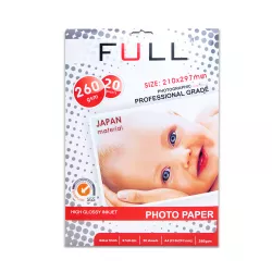 Foto kağız F346 A4 260 qr 20 vərəq 1-t/parlaq