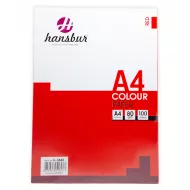 Kağız rəngli 80 qr A4 100 ədəd H-3845 qırmızı