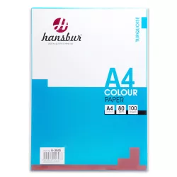 Kağız rəngli 80 qr A4 100 ədəd H-3845 firuzəyi