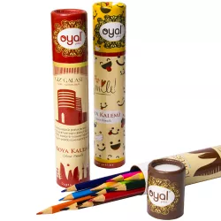 Karandaş rəngli i-2220 yumru qabda-Milli