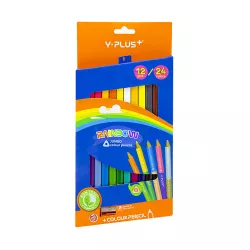 Karandaş rəngli PC150410 24 rəng 2-tərəfli