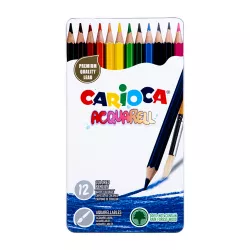 Karandaş rəngli 42859 12 rəng dəmir qabda Akvarell