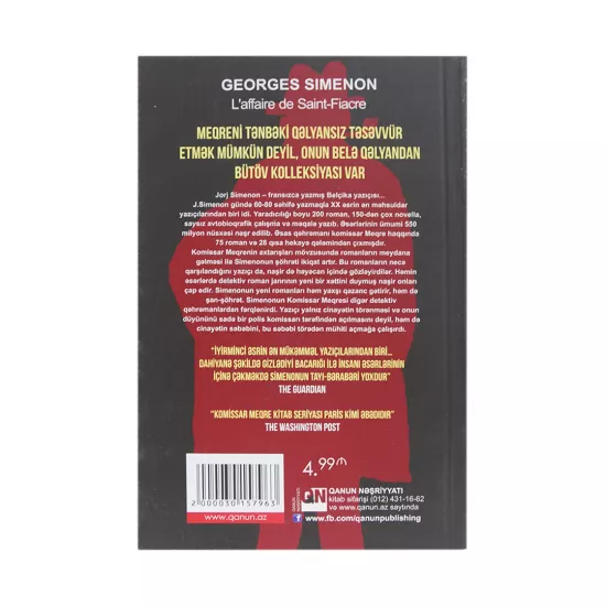 K.Komissar Meqre Sen-Fiakrin cinayət işi (Georges Simenon)