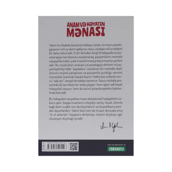 K.Anam və həyatın mənası (İ.Yalom)
