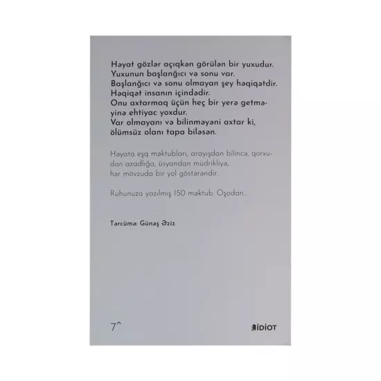 K.OSHO- Həyata eşq məktubları (İdiot)