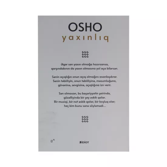 K.Osho - Yaxınlıq