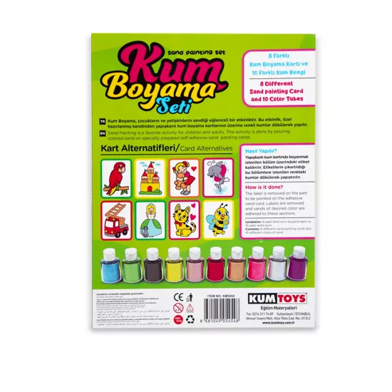 Kumtoys 5454 Kum Boyama Seti (8.Li)