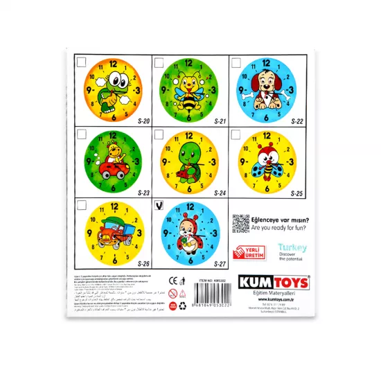 Kumtoys 5302 Ahşap Saat Boyama