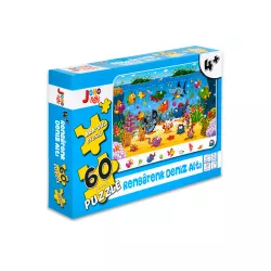 Puzzle Rengarenk Dəniz Altı 60 parça