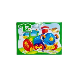 Mozaika Puzzle 87003 12ədədli Parovozik (mini-maxi)
