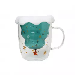 Fincan iki qatlı 250ml yaşıl