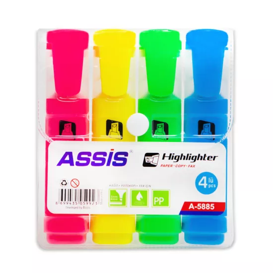 Textmarker A-5885 4-lü set