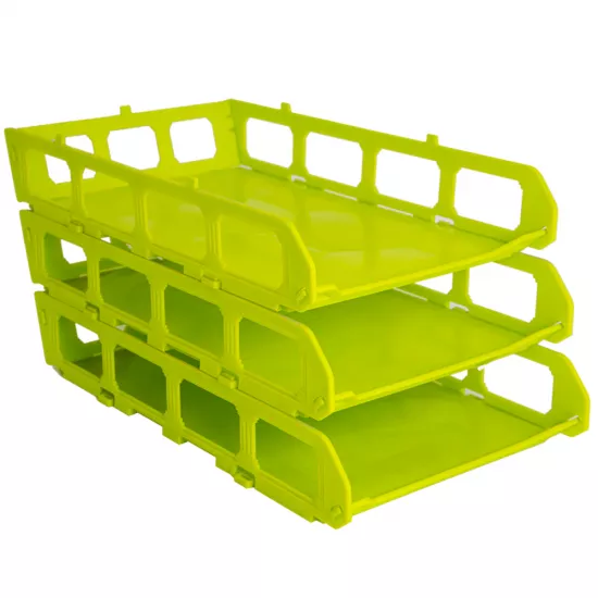 Sənəd rəfi plastik 3-lü A-3790 yaşıl