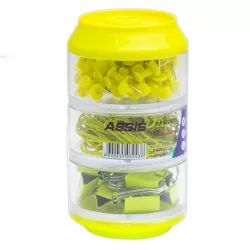 Knopka,qısqac,skrepka dəsti 3-lü A-3795 yaşıl