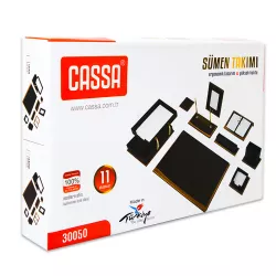 Masaüstü dəst 30050 11 parça qəhvəyi