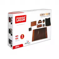 Masaüstü dəst 30045 9 parça qəhvəyi