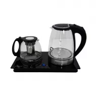 Çaynik Q-6600 elektrik 2-li (1.8L+1.2L) 1800w Seramik