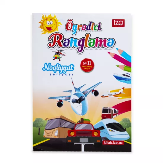 Öyrədici Rəngləmə A4 Nəqliyyat №11