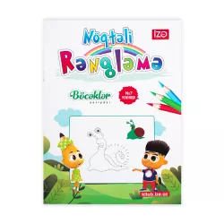 Nöqtəli Rəngləmə A4 Böcəklər №7 (İZƏ)