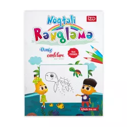 Nöqtəli Rəngləmə A4 Dəniz canlıları №6 (İZƏ)