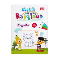 Nöqtəli Rəngləmə A4 Heyvanlar №1 (İZƏ)