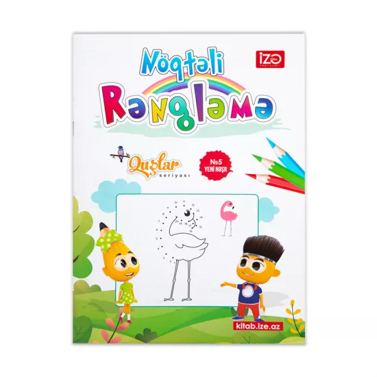 Nöqtəli Rəngləmə A4 Quşlar №5