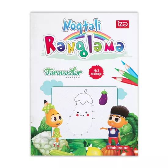 Nöqtəli Rəngləmə A4 Tərəvəzlər №3