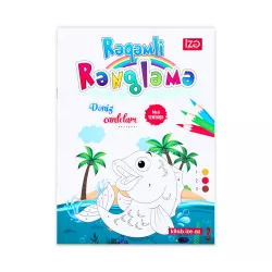 Rəqəmli Rəngləmə A4 Dəniz Canlıları №6  (İZƏ)