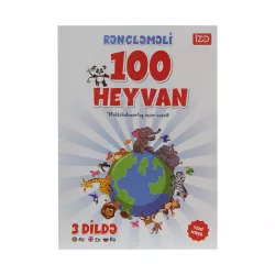 Rəngləməli 100 heyvan 3 dildə (Az.En.Ru) (İZƏ)