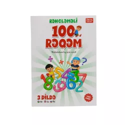 Rəngləməli 100 rəqəm 3 dildə (Az.En.Ru) (İZƏ)