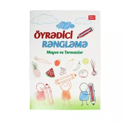 Öyrədici Rəngləmə A4 meyvə və tərəvəzlər (İZƏ)