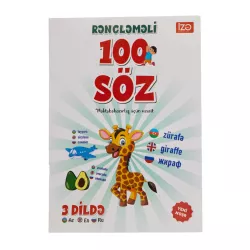 Rəngləməli 100 söz 3 dildə (Az.En.Ru) (İZƏ)