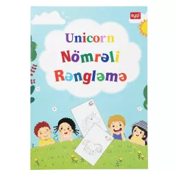 Unicorn Nömrəli Rəngləmə 3 dildə (Oyal)