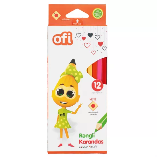 Karandaş rəngli OFİ 12 rəng