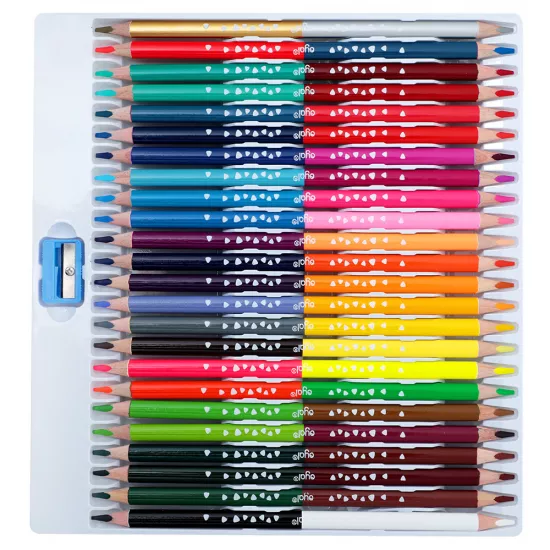Karandaş rəngli i-10665/24 3.3mm 48 rəng ikitərəfli + karandaşyonan