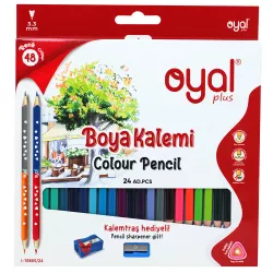 Karandaş rəngli i-10665/24 3.3mm 48 rəng ikitərəfli + karandaşyonan