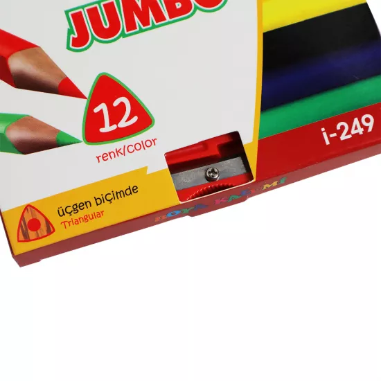Karandaş rəngli i-249 12 rəng Jumbo 5mm