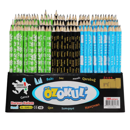 Karandaş sadə OL-3240-2 Rayonlar+Şuşa+Qarabağ