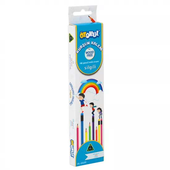 Karandaş sadə OL-10105 12 rəng Neon pozanlı