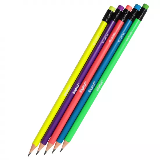 Karandaş sadə OL-10105 12 rəng Neon pozanlı