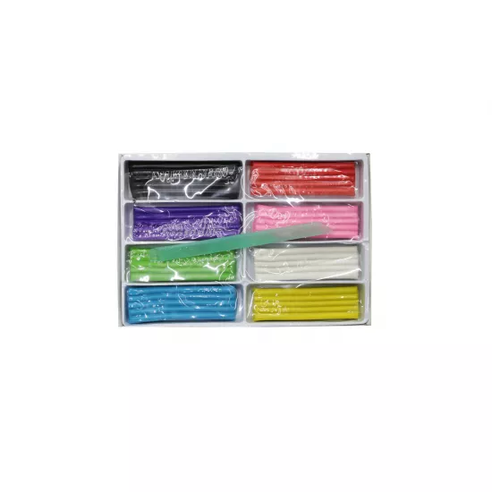 Plastilin 280016 8 rəng 160 qr multiki