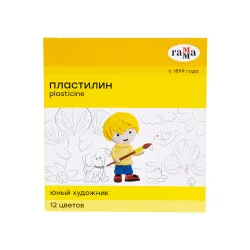 Plastilin 280045 12 rəng Yunıy xudojnik