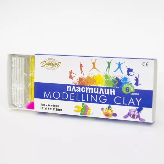Plastilin 1106 6 rəng 120qr