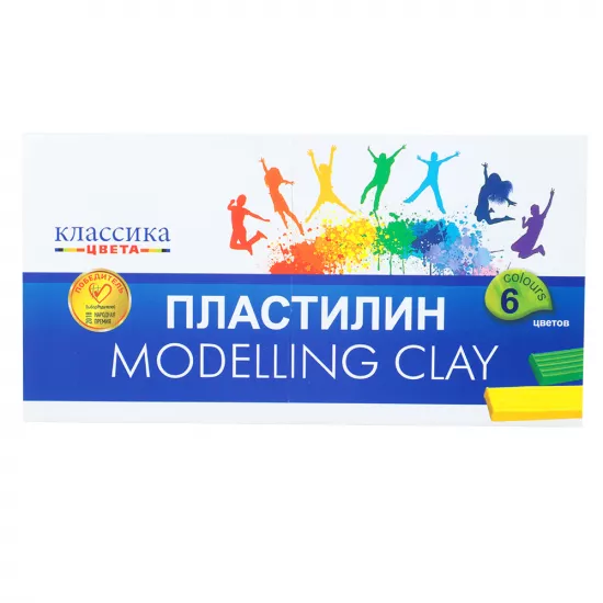 Plastilin 1106 6 rəng 120q