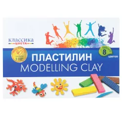 Plastilin 1108 8 rəng 160q